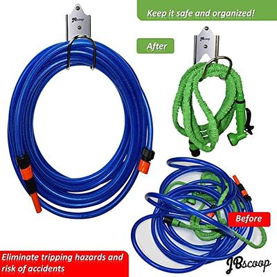 JBscoop Garden Hose Holder, Garden Hose Hanger Wall Mount for Water Hose,  Extension Cords, Air Compressor Hose, Heavy Duty & Rust Proof Set of 1 -  Yahoo Shopping