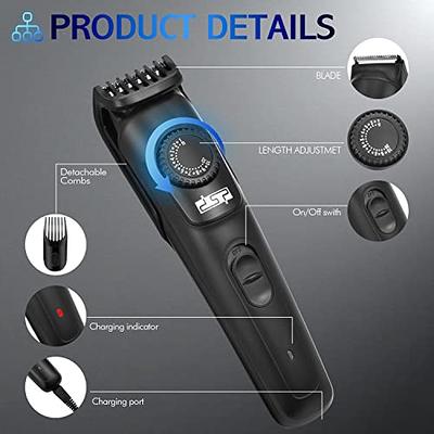 DSP® Adjustable Beard Trimmer for Men - Wheel Adjustable Cordless Beard  Trimmers for Men - USB Rechargeable - Yahoo Shopping