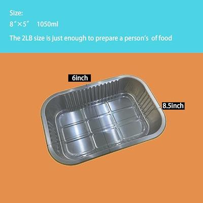 Disposable Aluminum Foil Tin Box Aluminum With Lid Rectangular Tin