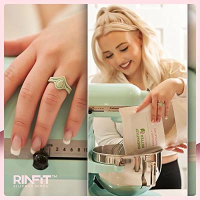 Rinfit Silicone Rings for Women - Silicone Wedding Bands Women