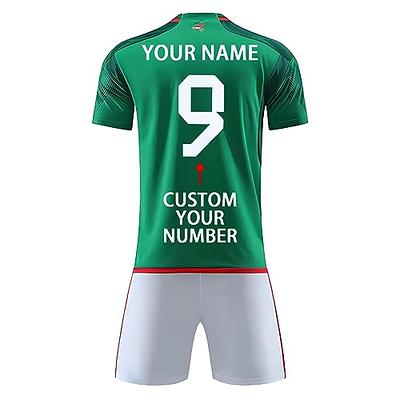 Custom Mexico Soccer Jersey Personalized with Your Names and Numbers