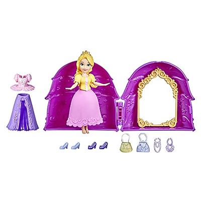 4 Pcs Set - Soft Mini Princess Doll Toys For Girls - 4 Inch - Colorful Hair  and Clothing Fancy Dress Dolls Toy For Kids Boys and Girls