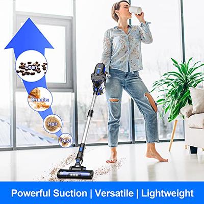 INSE Cordless Vacuum Cleaner, 6-in-1 Rechargeable Stick Vacuum with 2200  m-A-h Battery, Powerful Lightweight Cordless Vacuum Cleaner, Up to 45 Mins  Runtime, for Home Hard Floor Carpet Pet Hair-N5T - Yahoo Shopping