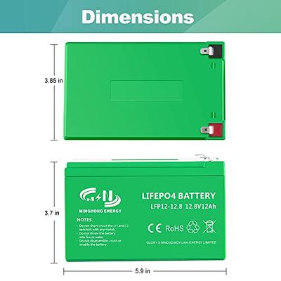  XZNY 12V 18Ah Lithium Battery, 5000+ Cycles 12V