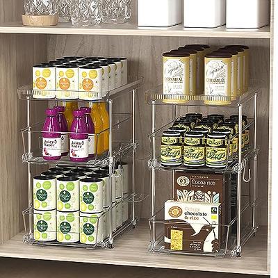  NIHEHAG Large Under Sink Organizer for Bathroom - Under Sink  Organizers and Storage for Kitchen, Multi-Purpose Pull Out Cabinet Organizer  Clear, Snack Pantry Organization Medicine Bins (XL) : Home & Kitchen