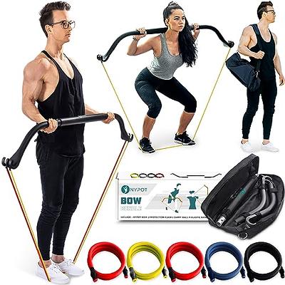 NYPOT- Workout Bow & Portable Home Gym Equipment - Resistance Bands with  Bar for Home Workout Equipment Men & Women All in One Gym for Strength  Training - Yahoo Shopping