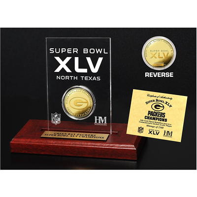 GREEN BAY PACKERS SUPER BOWL CHAMPIONS DELUXE GOLD COIN TICKET COLLECTION