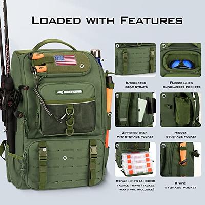 3 Layer Fishing Rod Bag Carry Case Backpack Luggage For Rods