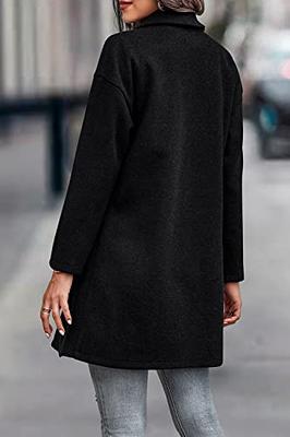 PRETTYGARDEN Women's 2024 Plaid Shacket Jacket Casual Button Wool