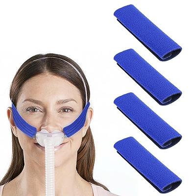 4 Packs Strap Covers for CPAP Mask, Cpap Strap Liners, Reusable Comfort  Cushions for Most of CPAP Mask, Soft-Fleece Headgear Strap Covers Blue for