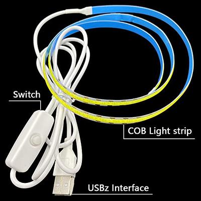 5V USB LED Strip Light White TV Backlight Lamp Self Adhesive Flexible Tape  Wire