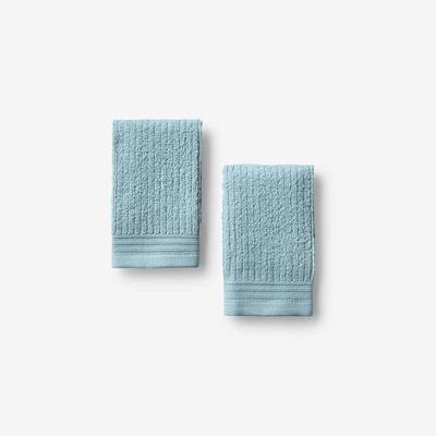 The Company Store Legends Regal Blue Sky Solid Egyptian Cotton Single Hand Towel