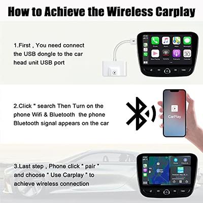 TUNAI DragonFLY wireless CarPlay adapter for iPhone.