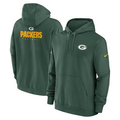 Green Bay Packers Nike Sideline Athletic Stack Performance Pullover Hoodie  - Gray