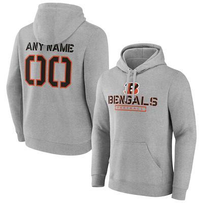 Men's Fanatics Branded Gray Cincinnati Bengals Personalized Name & Number  Evanston Stencil Pullover Hoodie - Yahoo Shopping