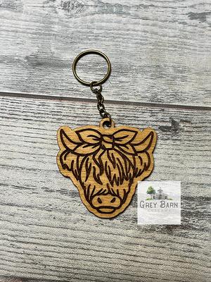 Highland Cow Keychain - Yahoo Shopping