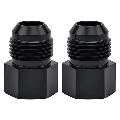 10AN Flare Female To 3/8 NPT Male 90 Degree Swivel Fitting With Blue Finish