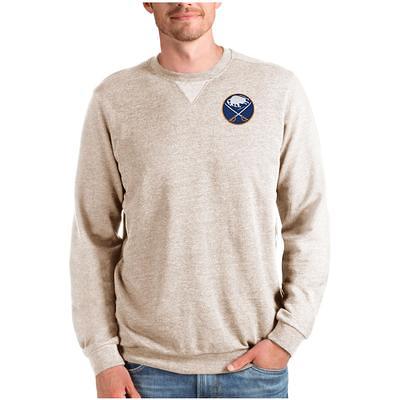 Men's Antigua White Buffalo Bills Victory Chenille Pullover Sweatshirt Size: Small