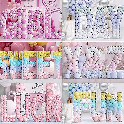 imprsv 3FT Mosaic Numbers for Balloons, Marquee Number, Mosaic Number  Frame, Number 1 Balloon for first birthday Decor, 1st Birthday Decorations