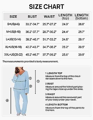 MEROKEETY Womens Fuzzy Fleece Long Sleeve 2 Piece Loungewear Outfits  Sweater Pants Pajama Sets