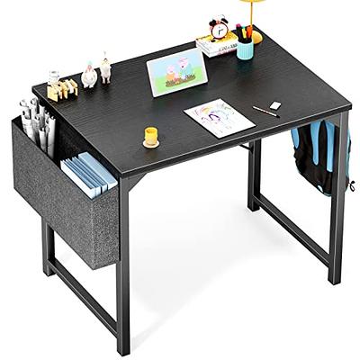 Pamray 32 Inch Computer Desk for Small Spaces with Storage Bag, Home Office  Work Desk with Headphone Hook, Small Office Desk Study Writing Table