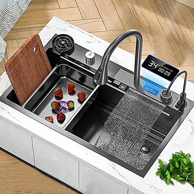 JOOKKI Silicone sink mat protectors for Kitchen 26''x 14''. Kitchen Sink  Protector Grid for Farmhouse