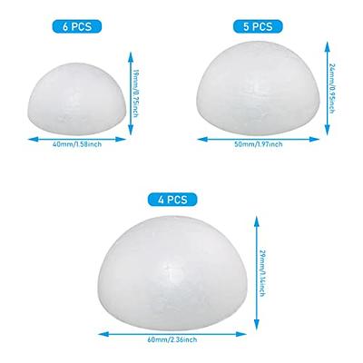 WHYHKJ 15PCS White Foam Balls Foam Polystyrene Craft Balls