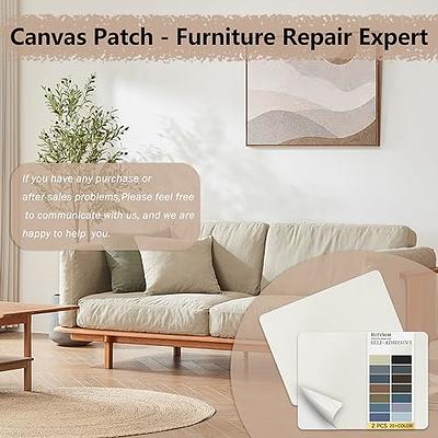  Self Adhesive Fabric Repair Patch, 4x63 inch Canvas