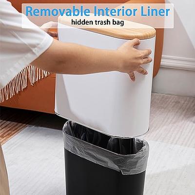 Mini Trash Can with Pop Up Lid Small Wastebasket with 2 Rolls of Trash Bags,  Tiny Desktop Waste Garbage Bin for Home, Office, Kitchen, Vanity Tabletop,  Bedroom, Bathroom(Blue) - Yahoo Shopping
