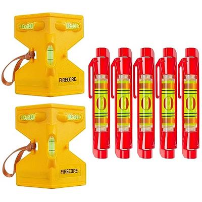 2pcs Level and Tool Magnetic Post Level, Line Level, Firecore 5pcs