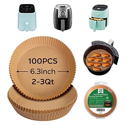 MOOSOO Air Fryer 2Qt, Compact Small Air Fryer Oven with Air Fryer Liners  and Knob Control 