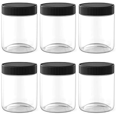 KooK Glass Kitchen Jars, Food & Cookie Storage Containers for Pantry,  Bathroom Apothecary Canisters, Dishwasher Safe, with Chalk, Label, Plastic