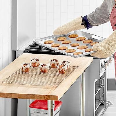 Homikit 2 Pack Wire Baking Rack, Stainless Steel 12 x 9 Bake Grill Rack  for Cooking Roasting Grilling, Mesh Cooling Rack for Cookie Cake Bacon Meat