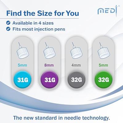 MedtFine Pen Needles 31G 8mm 100 Ct.