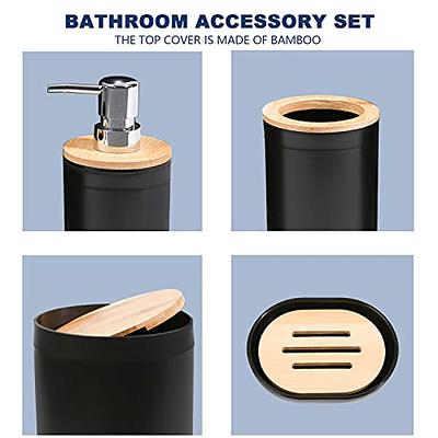 Bathroom Accessories Set 6 Pieces Includes Lotion Dispenser