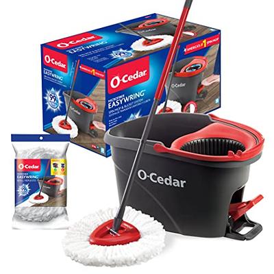 O-Cedar EasyWring 12 in. W Spin Mop with Bucket - Ace Hardware