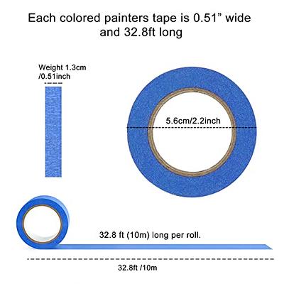 LRCXL Colored Masking Tape 1/2 Inch x10.9 Yard Per Roll, 8 Rolls Rainbow  Colors Painters Tape, Craft Tape, Labeling Tape, Paper Tape for Party  Decorations, DIY(1.3cm X 10m) - Yahoo Shopping