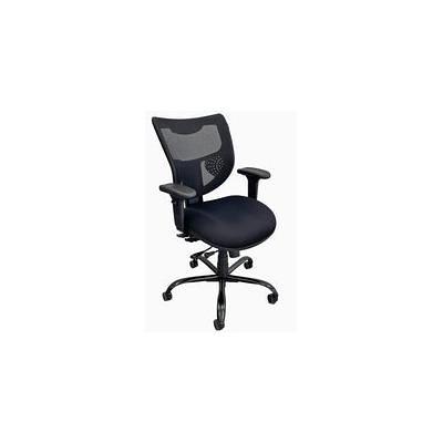 24/7 400 Lbs. Capacity Black Office Chair w/Adjustable Sliding Seat Depth &  Headrest