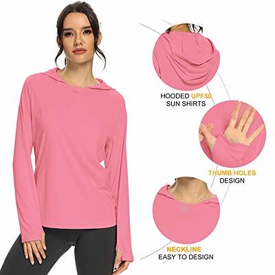 Little Donkey Andy Women's UPF 50 Sun Protection Long Sleeve Shirt, UV SPF  Hoodie for Fishing Hiking Running