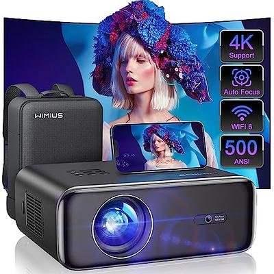 Auto Focus & Keystone】Projector, 20000 Lumen WiFi 6 Bluetooth