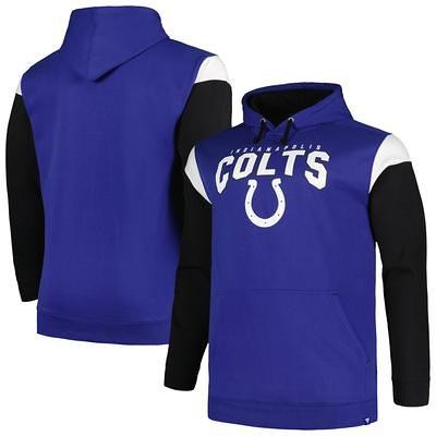 Men's Royal/White Indianapolis Colts Big & Tall Pullover Hoodie