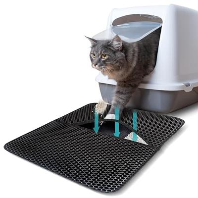 So Phresh Tan Half-Moon Cat Litter Trapper Mat, 23.5 L X 14 W