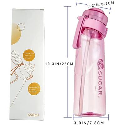 500/650ml Transparent Large Capacity Glass Bottle With Time Marker
