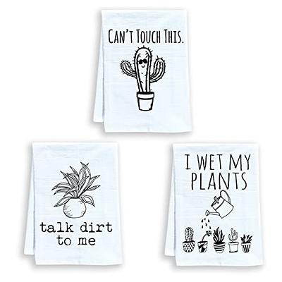 Funny Dish Towels - Screen Printed on Recycled Cotton Flour Sacks Moonlight  Makers