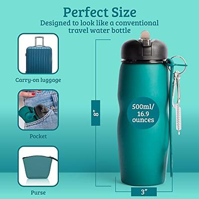 Smooth Trip AquaPockets Water Bottle Carrier Bag and Insulating Neoprene  Bottle Holder with Phone Case, 2 Pockets and Adjustable Strap for Walking  and