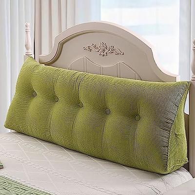 Triangular Headboard Pillow Day Bed Back Wedge Pillow, Large Bolster  Reading Back Rest Pillow with Shredded Foam Insert, Daybed Backrest  Positioning Support Cushion Triangle Bedrest Pillow Full - Yahoo Shopping