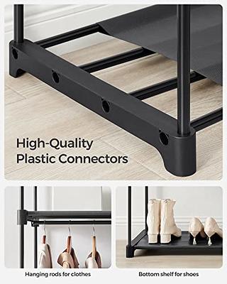 Closet Organizer 50*18*67 Clothes Rack with 6 Shelves with Waterproof Cover  Non-woven Fabric Clothes Storage Portable Closet Organizer for Bedroom 