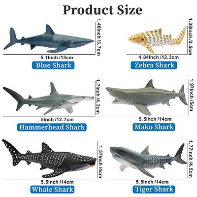 Big Great White Shark Ocean Animal Figure Fish Soft Plastic Toy