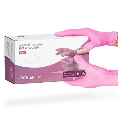 Comfy Package Disposable Vinyl Gloves Food Grade Latex-Free Clear, 100-Pack  Small