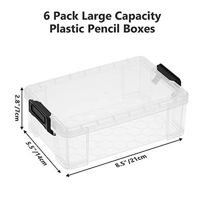 1 pack plastic pencil box large capacity pencil boxes clear boxes